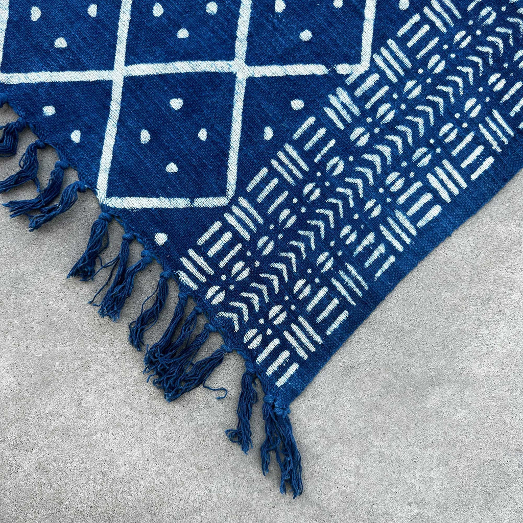 Handmade Indigo Throw - 170x120cm - Midnight Heerak product image 3