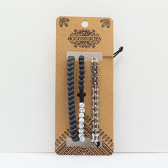 Mens Premium Bracelet Sets - City Slicker Blacks (asst) product image 3