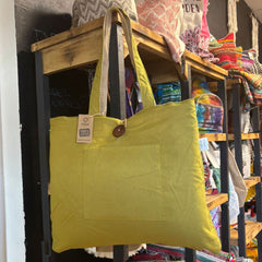 Jute & Cotton Reversible Big Bag - Pistachio product image