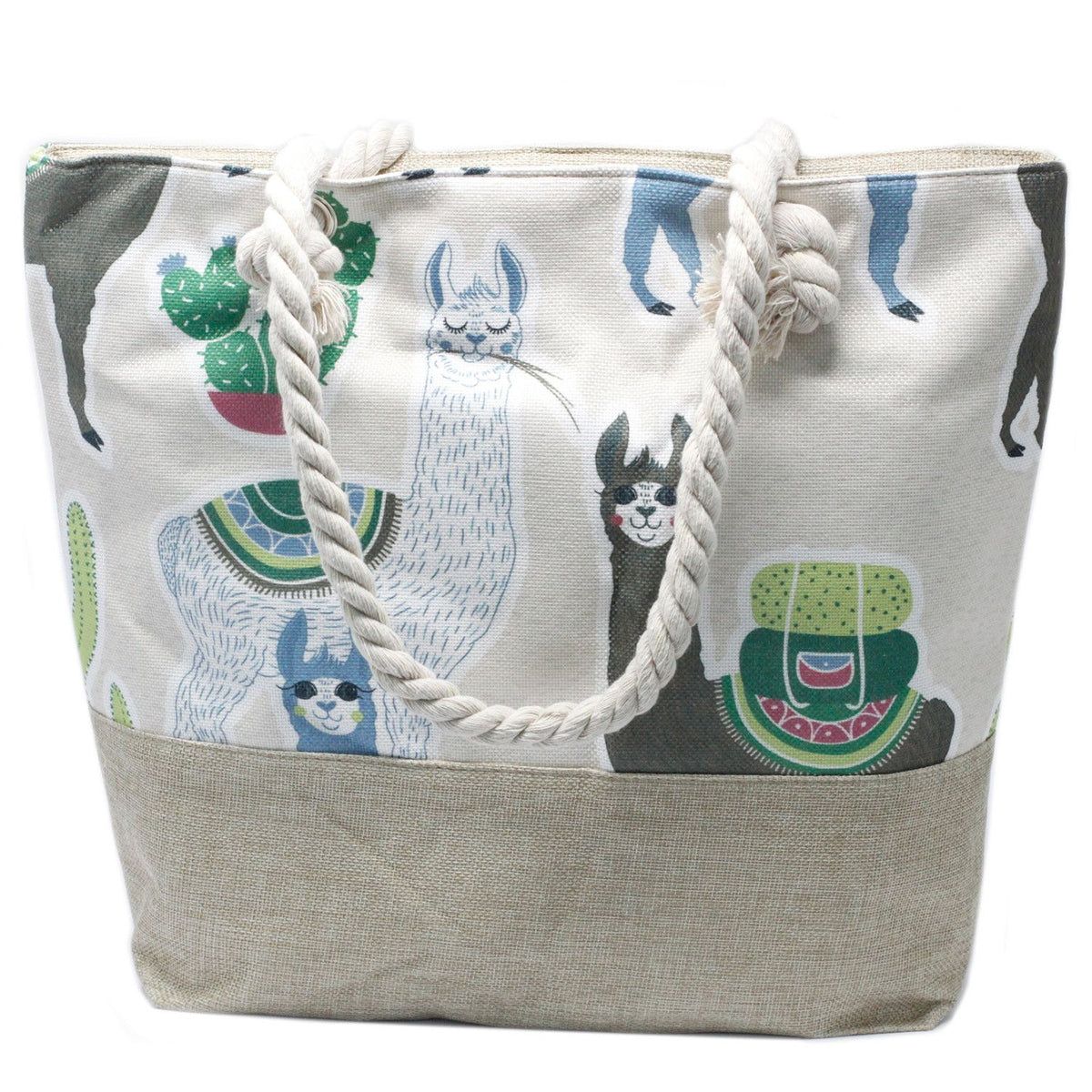 Rope Handle Bag - Llamas product image 4