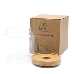 Cottage Bamboo Glass Jar - 10cm product image 6