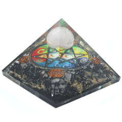 Orgonite Pyramid - Midnight Pentagon - 70mm product image