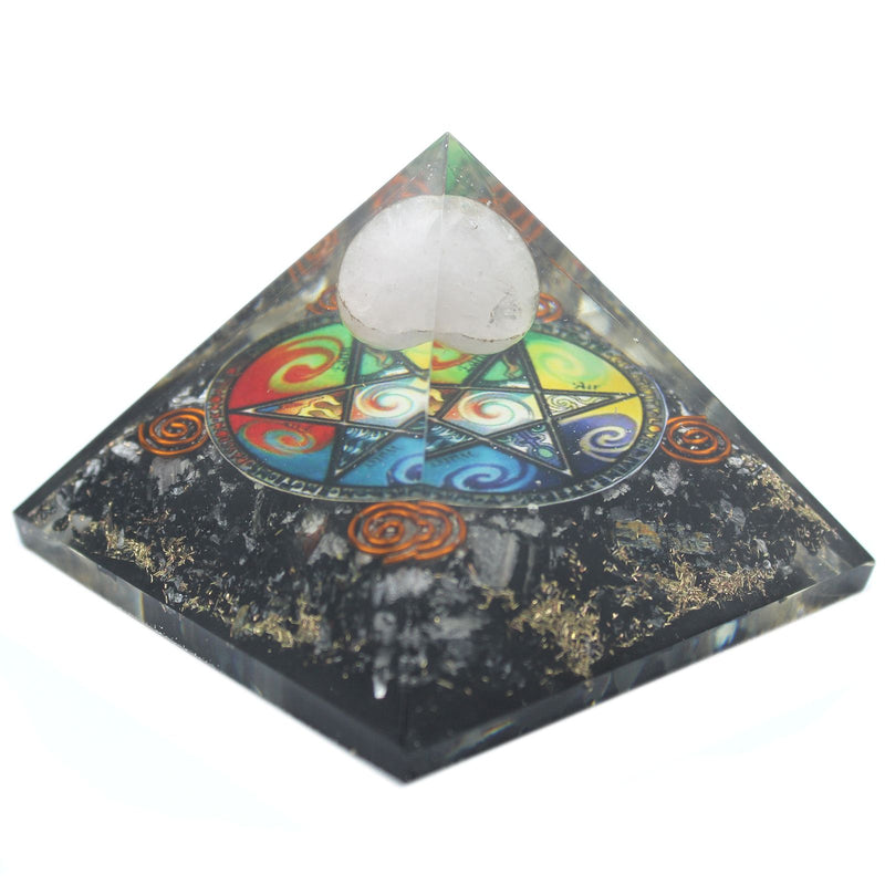 Orgonite Pyramid - Midnight Pentagon - 70mm product image
