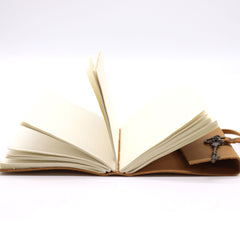 Oiled Tan Leather & Key - 200 pages - 13x18cm product image 2