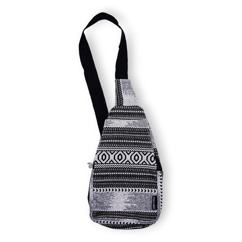 Nomad Sari Jacquard Natural Cross Bag - Urban Caravan product image