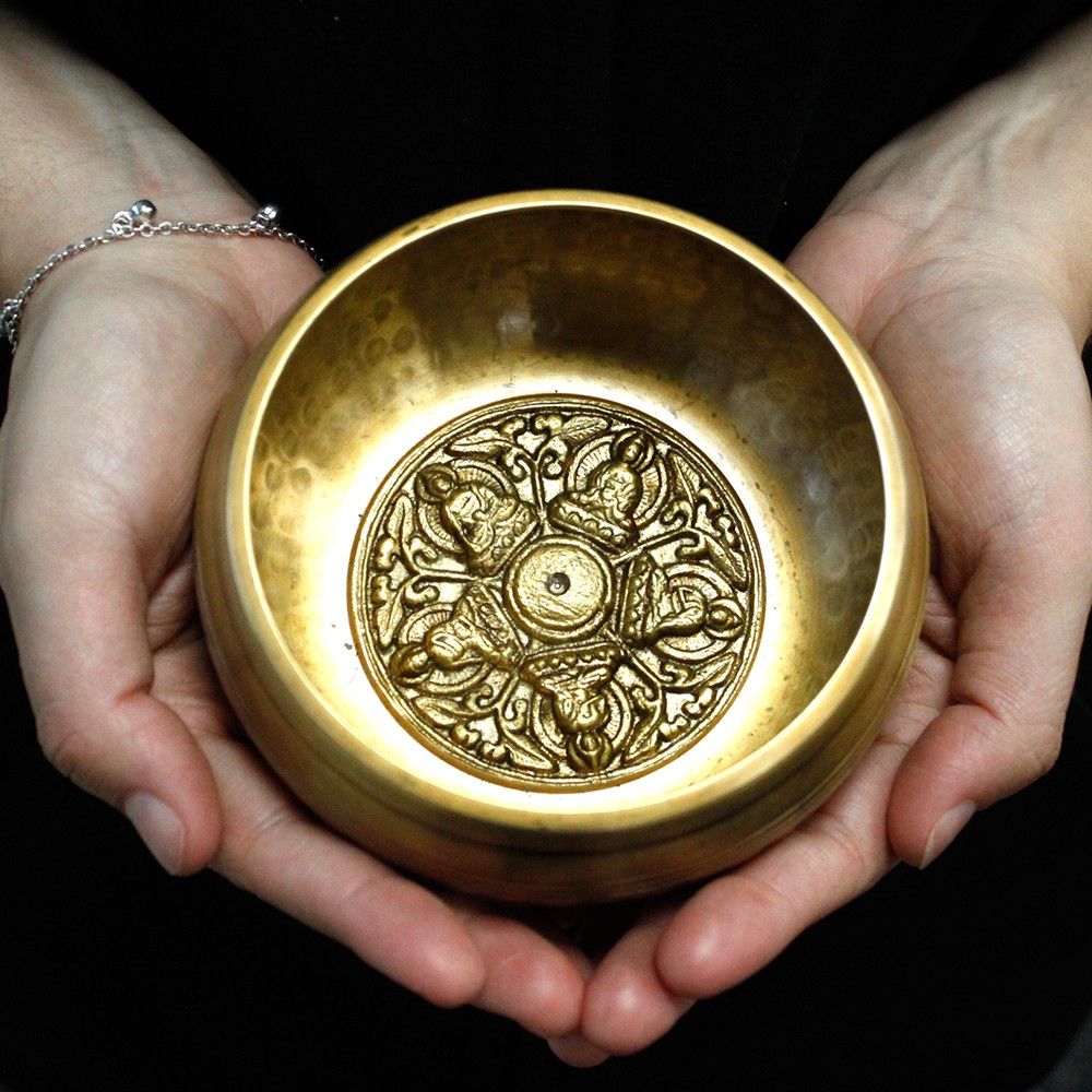 Five Buddha Singing Bowl Set 10cm (min 400gm) product image 2
