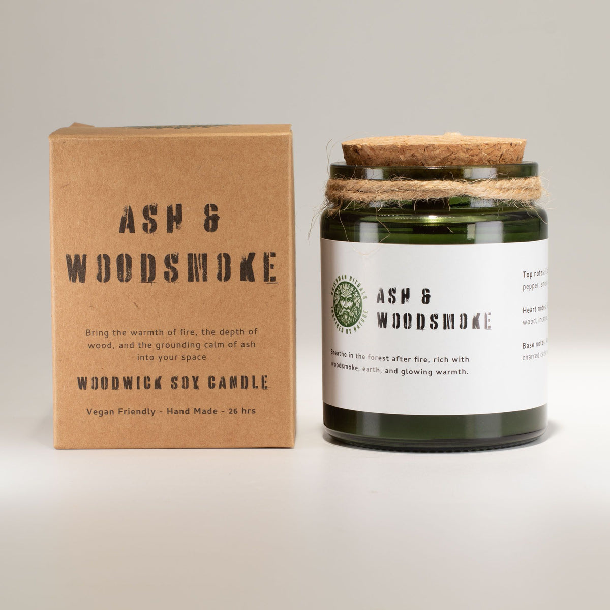 Greenman Woodwick Soy Candle - Ash & Woodsmoke product image 2