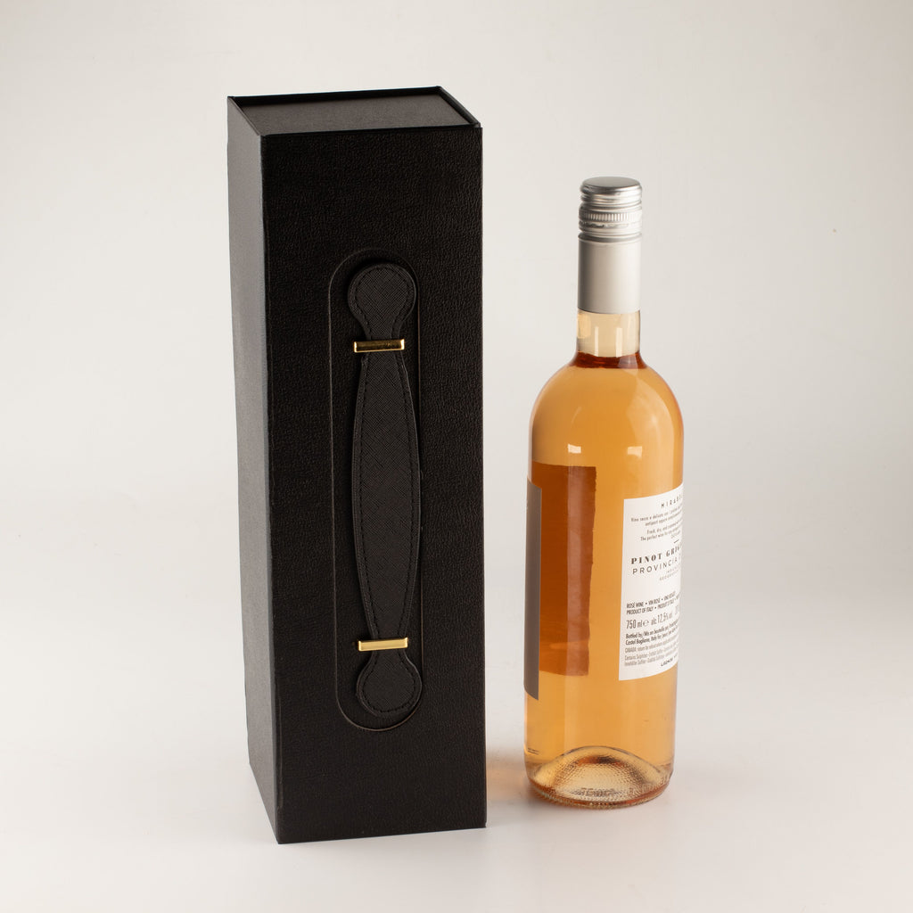 Flat Pack Gift Box - Wine Box Shape (33.5x10x10.5cm) - Black - product image 5