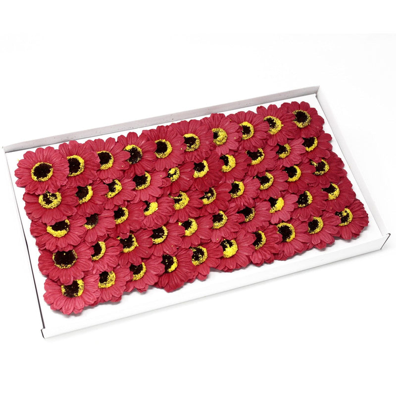 Craft Soap Flowers - Sml Sunflower - Red product image