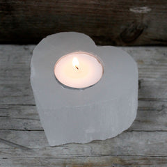 Selenite Heart Candle Holder product image 4