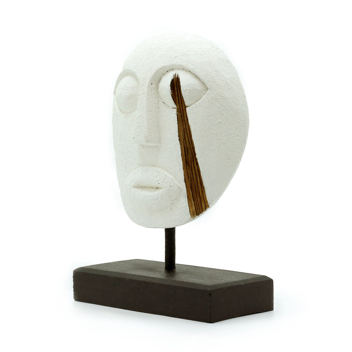 Timor Tribal Decorative Mask - White 27x20cm product image 6