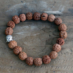 Rudraksha Buddah Bangle Mala - Brown product image 4
