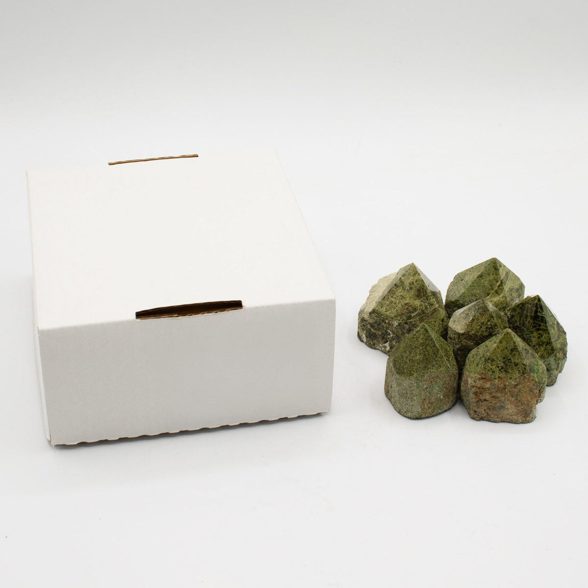 Gemstone Top Polished Points - Epidote A grade (approx 5-6 pieces) product image 6