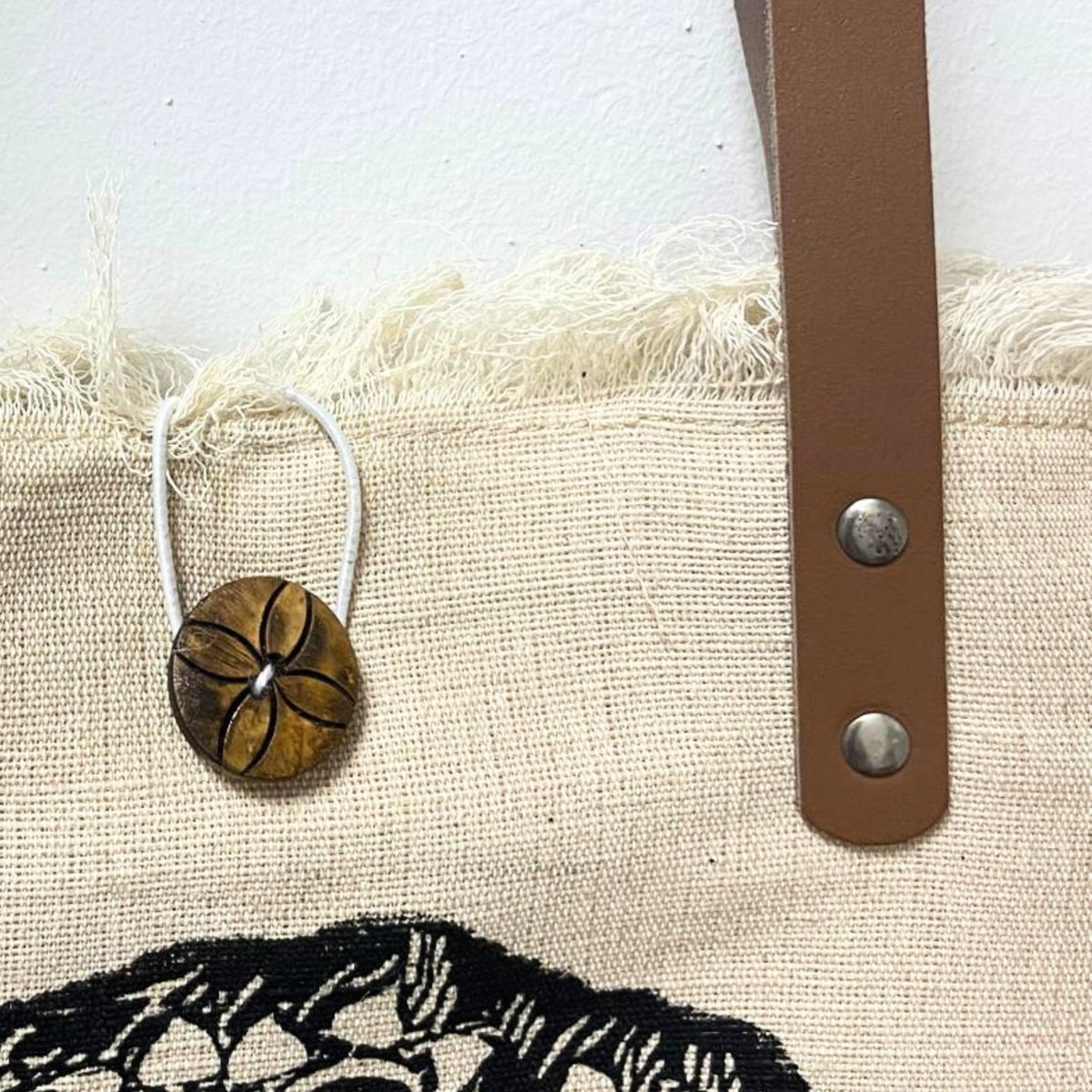 Natural Tote Bag with Leather Handle - Inspiration - product image 2