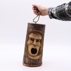 Tree Trunk Face - Bird House - Grumpy Old Man product image 2