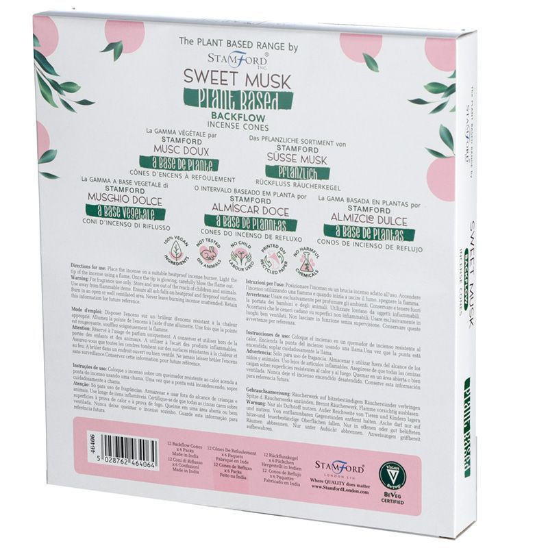 Plant Based Backflow Incense Cones - Sweet Musk product image