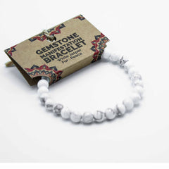 Gemstone Manifestation Bracelet - White Jasper - Peace product image 2