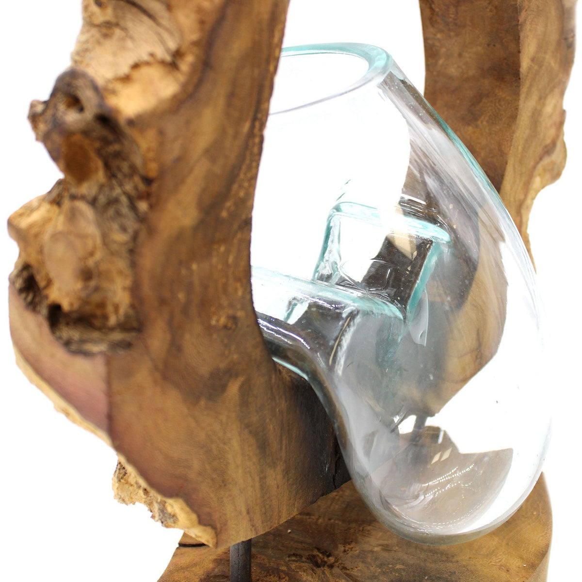 Molton Glass Hanging Art Vase on Wood product image 4