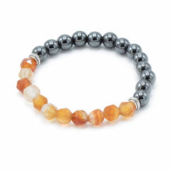 Faceted Gemstone Bracelet - Magnetic Carnelian product image 2