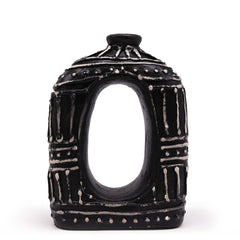 Oval Donut Shaped Vase - Chocolate 23cm product image