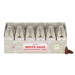 Satya Backflow Dhoop Cones - White Sage (24pcs) product image 3