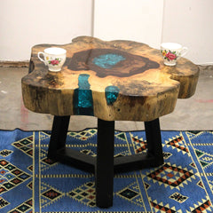 Tamarind and Resin Coffee Table - Aqua product image 4