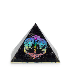 Small Organite Pryamids 5.5x4.5cm - Chakra Buddha - Black Tormaline Chips product image