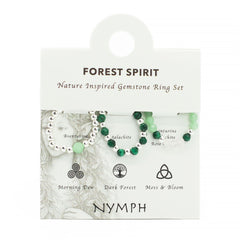 Nymph Spirit Gemstone Ring Set - Forest Spirit product image 3