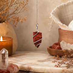 Raw Gemstone Pendulum - Red Jasper product image 4