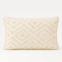 Classic Cushion Cover - Neutral Geo Creme - 30x50cm - Lumber Style