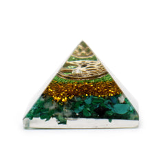 Sm Orgonite Pyramid 25mm Gemchips and Copper (assorted colours/designs) product image 7