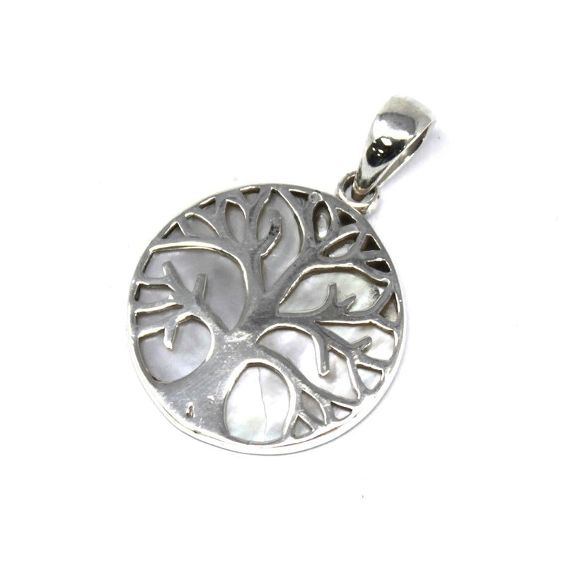 Tree of Life Silver Pendant 22mm - Mother of Pearl product image