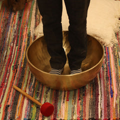 Plain - Huge Vibrational Feet Standing Bowl - 50x20cm - 10.7kg product image 11