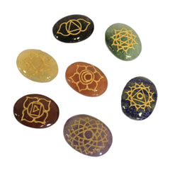 Lrg Stones Chakra Set ( oval shape ) product image
