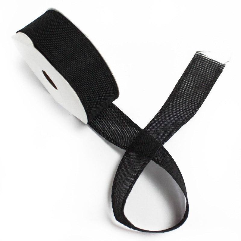 Natural Texture Ribbon 38mm x 20m - Black product image