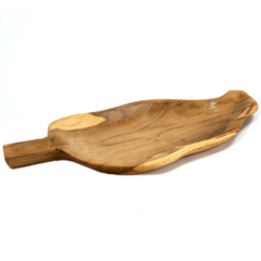 Teak Leaf Shaped Bowl - aprox 32cm product image 3