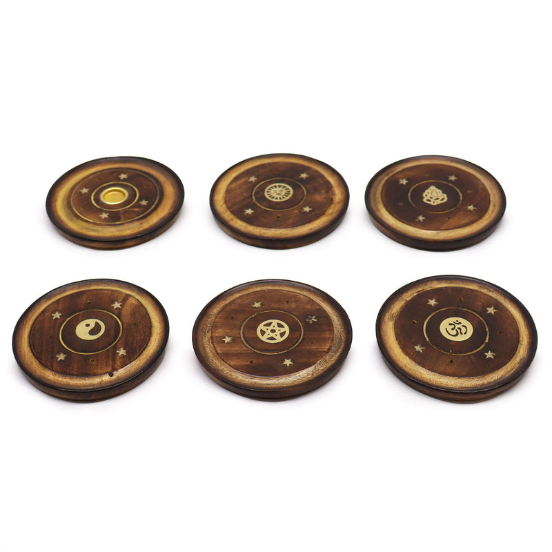 Mango Wood Disc 10cm (Cone & Incense) product image