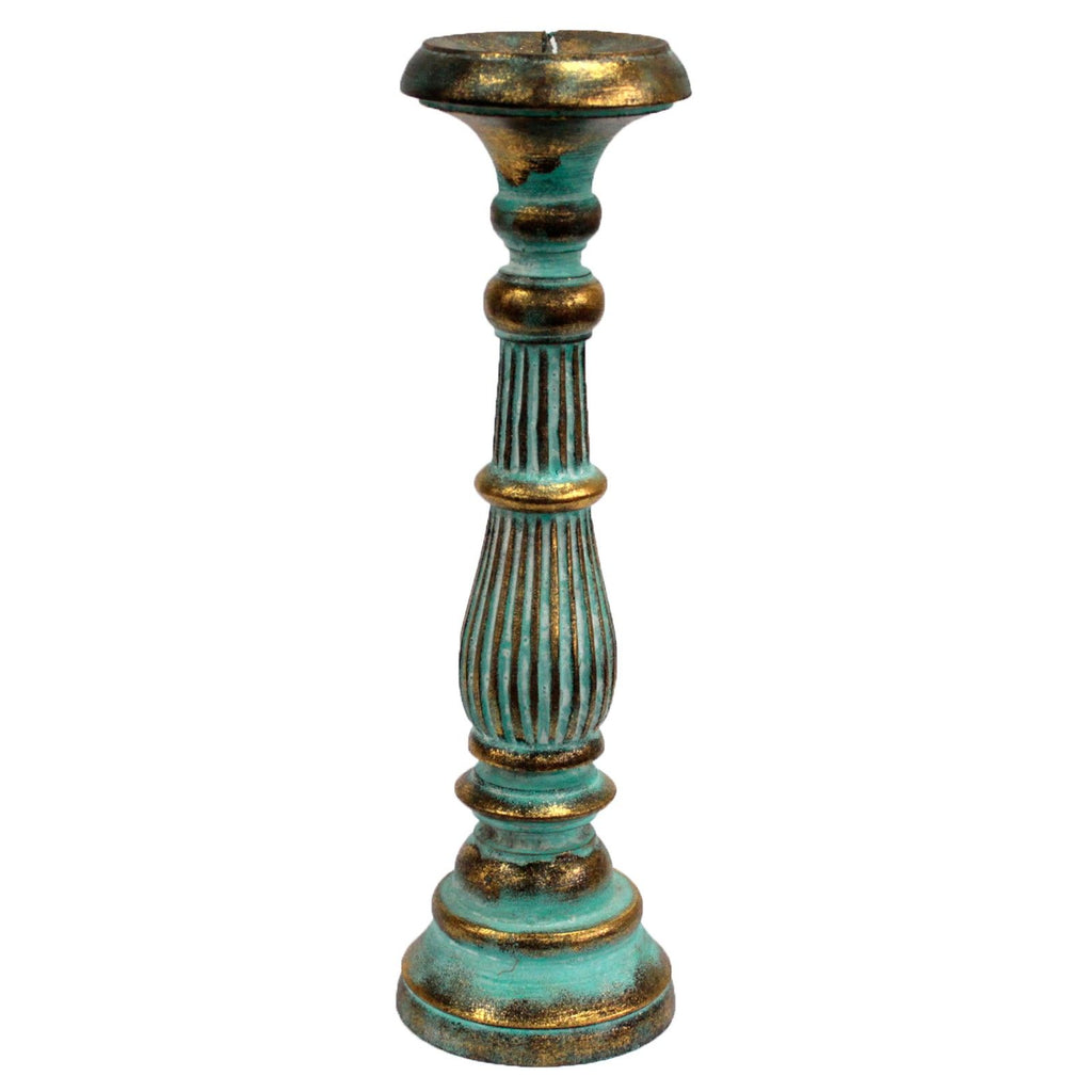 Large Candle Stand - Turquois Gold product image