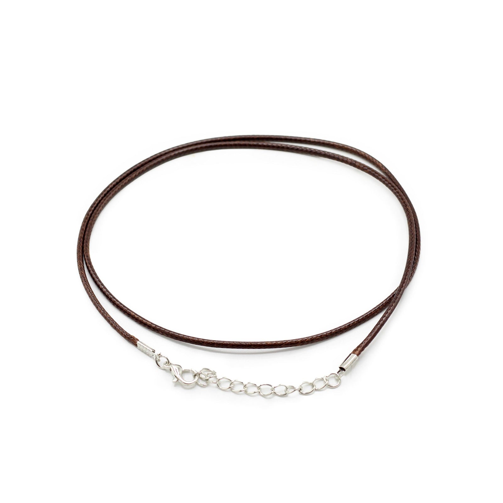 Waxed Pendant Cord - 2mm x 55cm - Dark Brown 112 product image