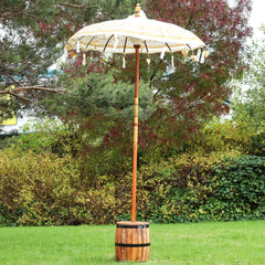 Bali Patio Parasol - Canvas - Natural Decor - 1.5m product image 4