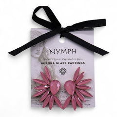 Soft Pink - Vintage Glass - Angel Wings - Earrings product image 7