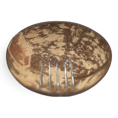 Natural Coconut Soap Dish - Round - 11cm product image 5