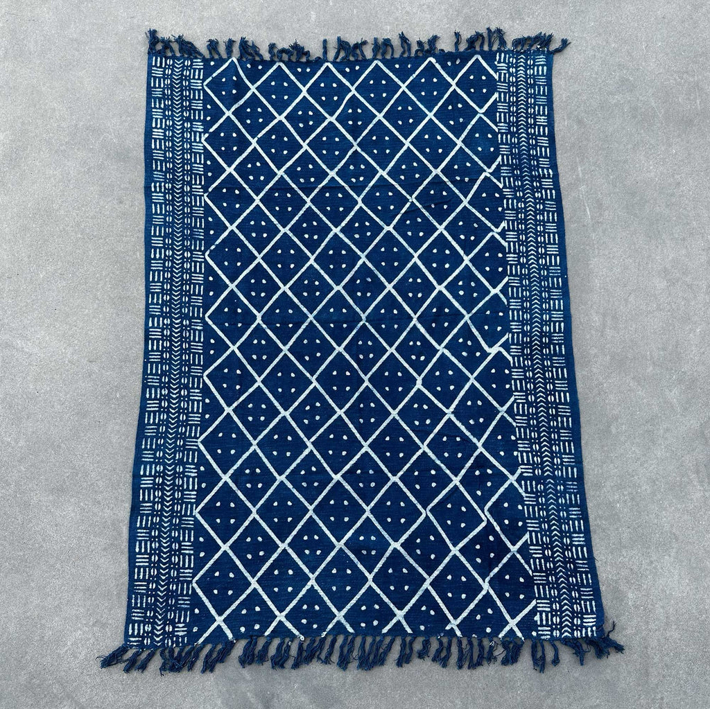 Handmade Indigo Throw - 170x120cm - Midnight Heerak product image 2