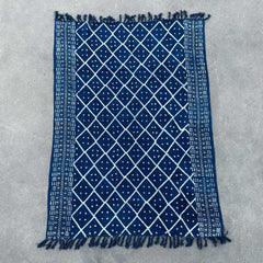 Handmade Indigo Throw - 170x120cm - Midnight Heerak product image 2