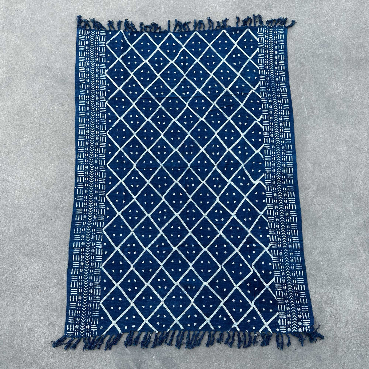 Handmade Indigo Throw - 170x120cm - Midnight Heerak product image 2