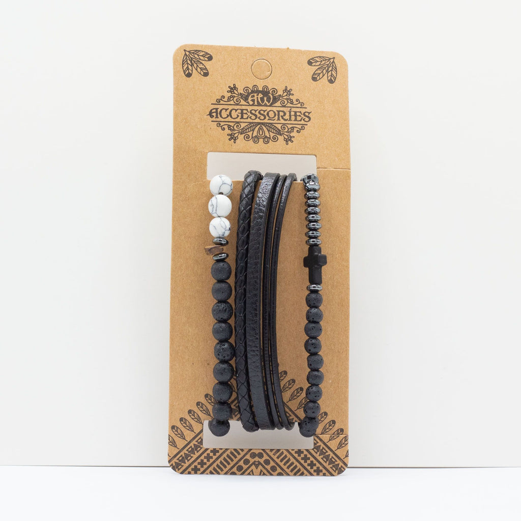 Mens Premium Bracelet Sets - City Slicker Blacks (asst) product image 2