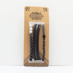Mens Premium Bracelet Sets - City Slicker Blacks (asst) product image 2