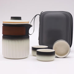 Travel Ceramic Teapot Set - Three Friends - Travel Pack product image 2
