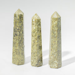 Gemstone Six Face Obelisk Point approx 11cm - Epidote product image 3