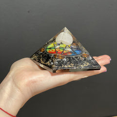 Orgonite Pyramid - Midnight Pentagon - 70mm product image 2